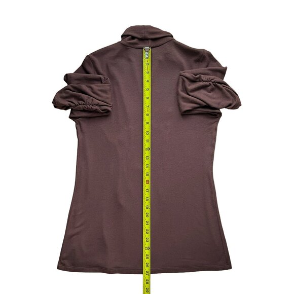 Open Front Brown Cardigan by MOD.lusive Bobeau — Soft Modal Blend Sweater M - Picture 9 of 9